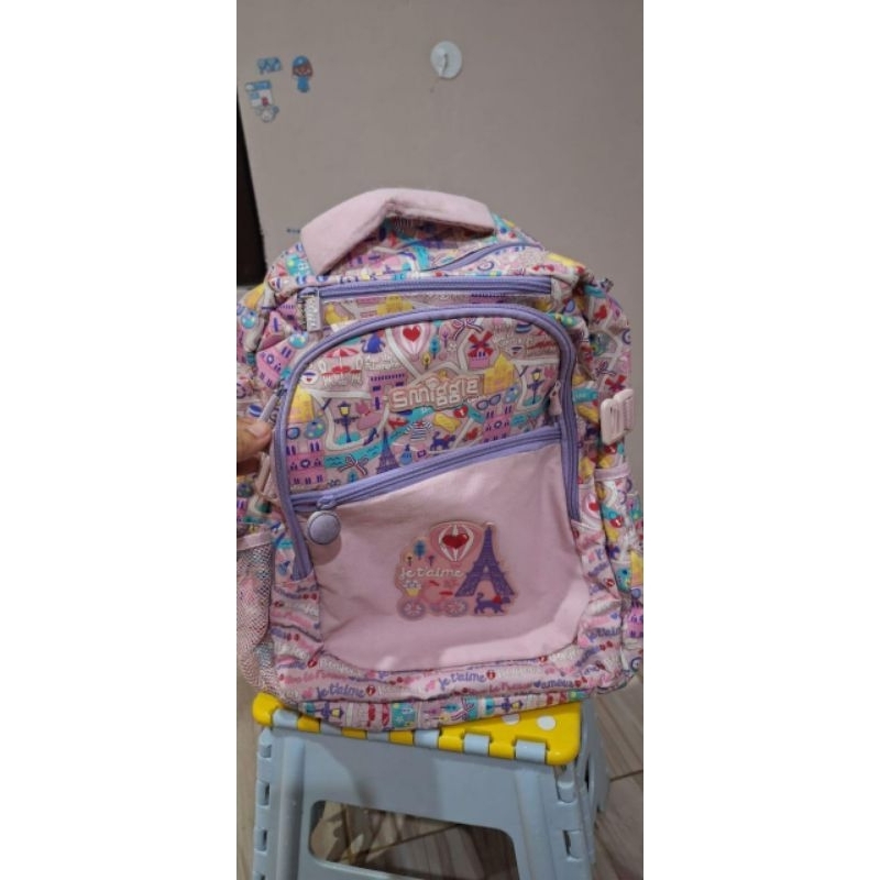 Ransel Smiggle Ori Preloved Motif Perempuan