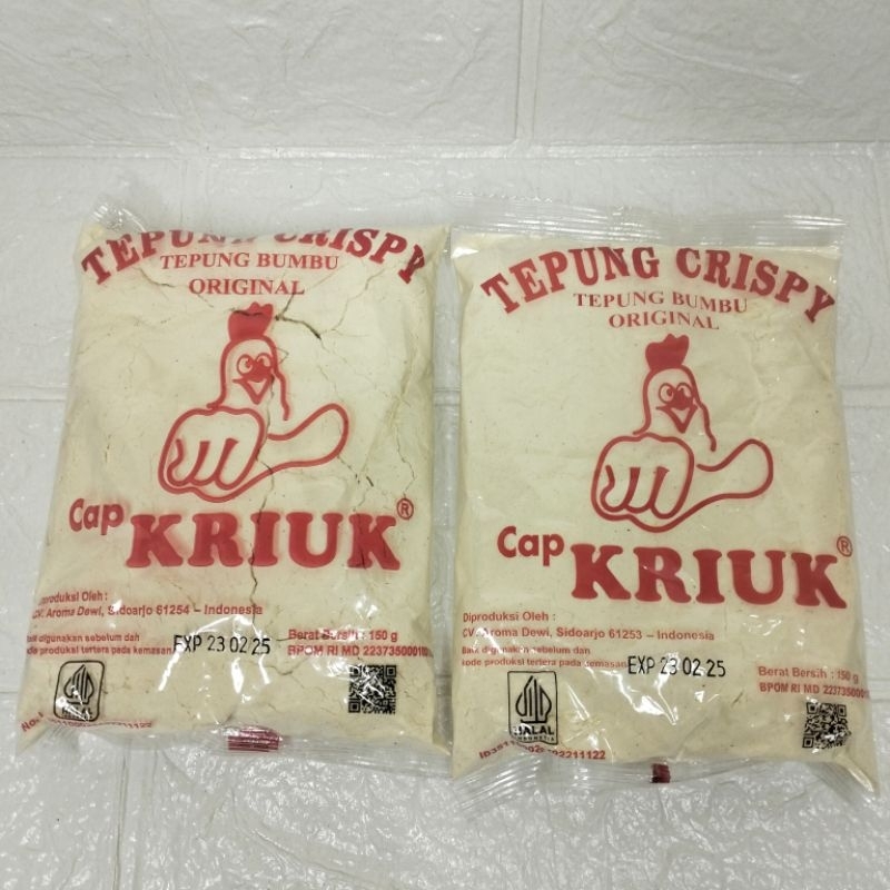 

dua bungkus tepung crispy kemasan 140 gram - tepung crispy cap kriuk - tepung crispy