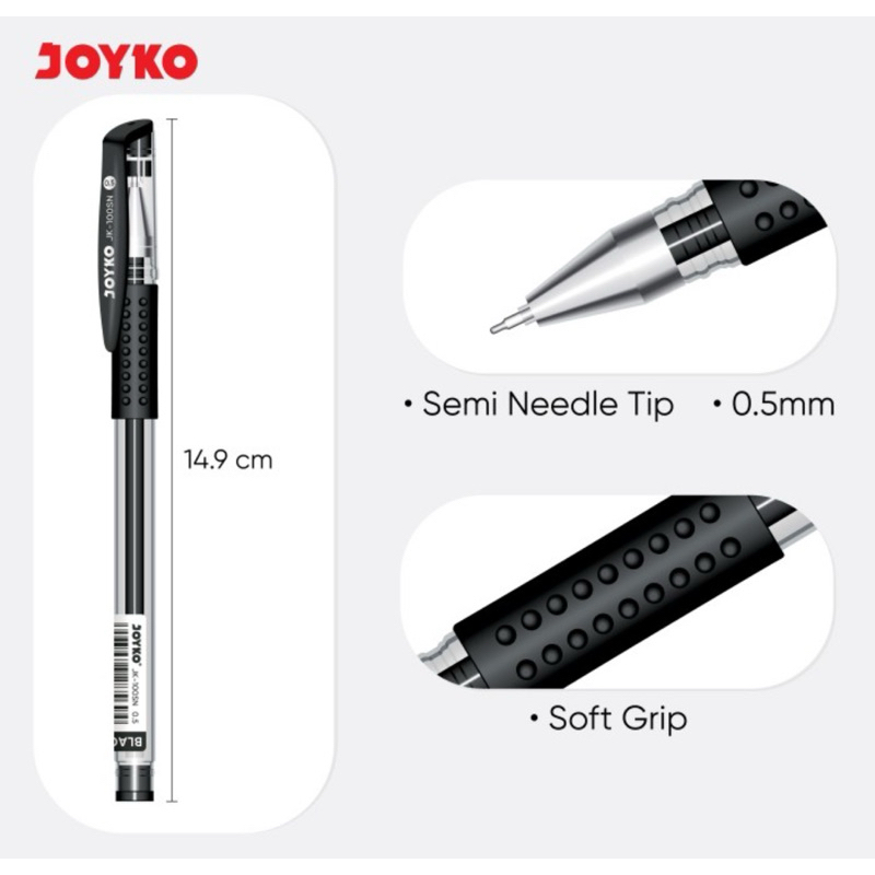 

Ay00! Pulpen Gel Joyko JK-100 & JK-100 NT (12 pcs)