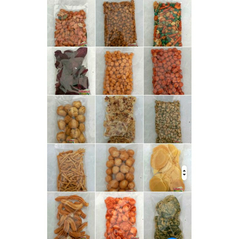 

Snack Ringan Kiloan 250-150g ALL VARIAN (rasa&bentuk) ANEKA SNACK KILOAN