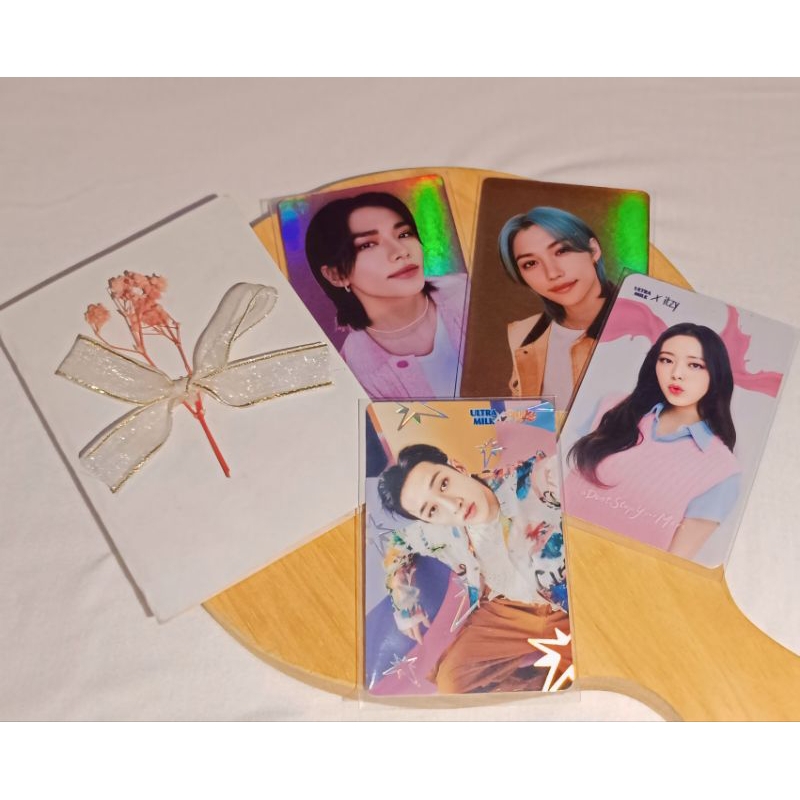 Photocard Ultramilk Official Itzy Straykids Yuna hyunjin bangchan