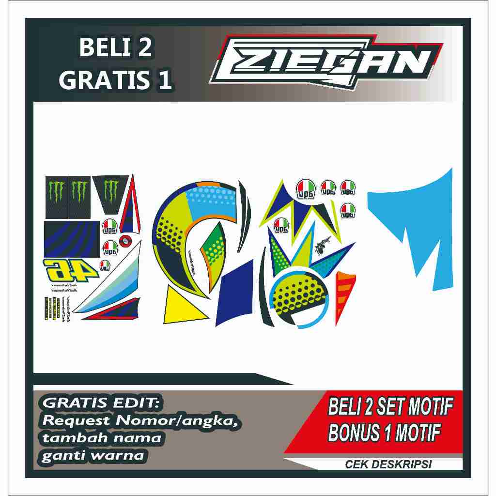 Water Decal Helm Motif Rossi Winter test 2020