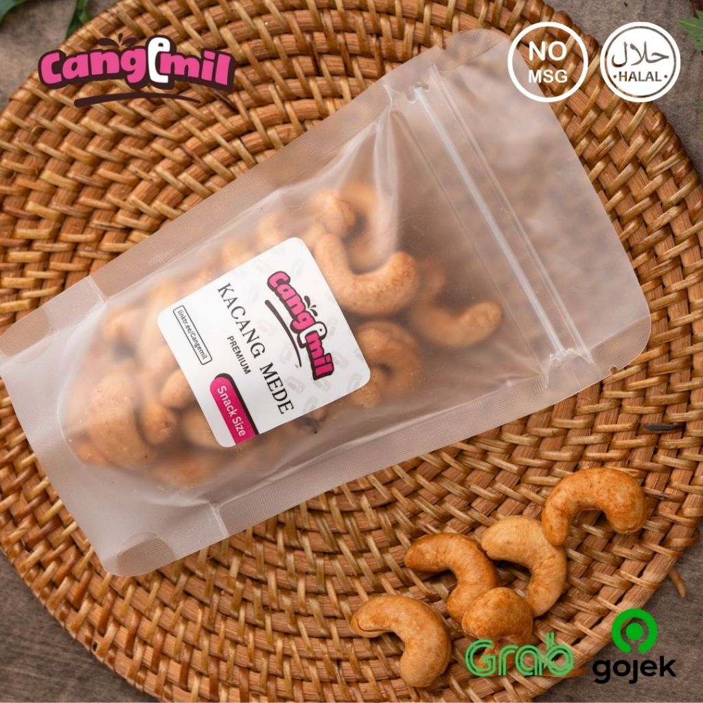 

CANGEMIL Kacang Mede Goreng Jumbo Premium | Snack Size | Sensasi Bawang Putih