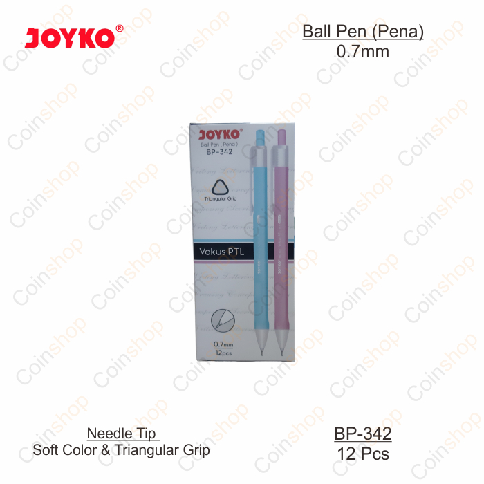 

Joyko BP-342 Ball Pen Pulpen Pena Cetek Vokus PTL 0.7mm Per Lusin