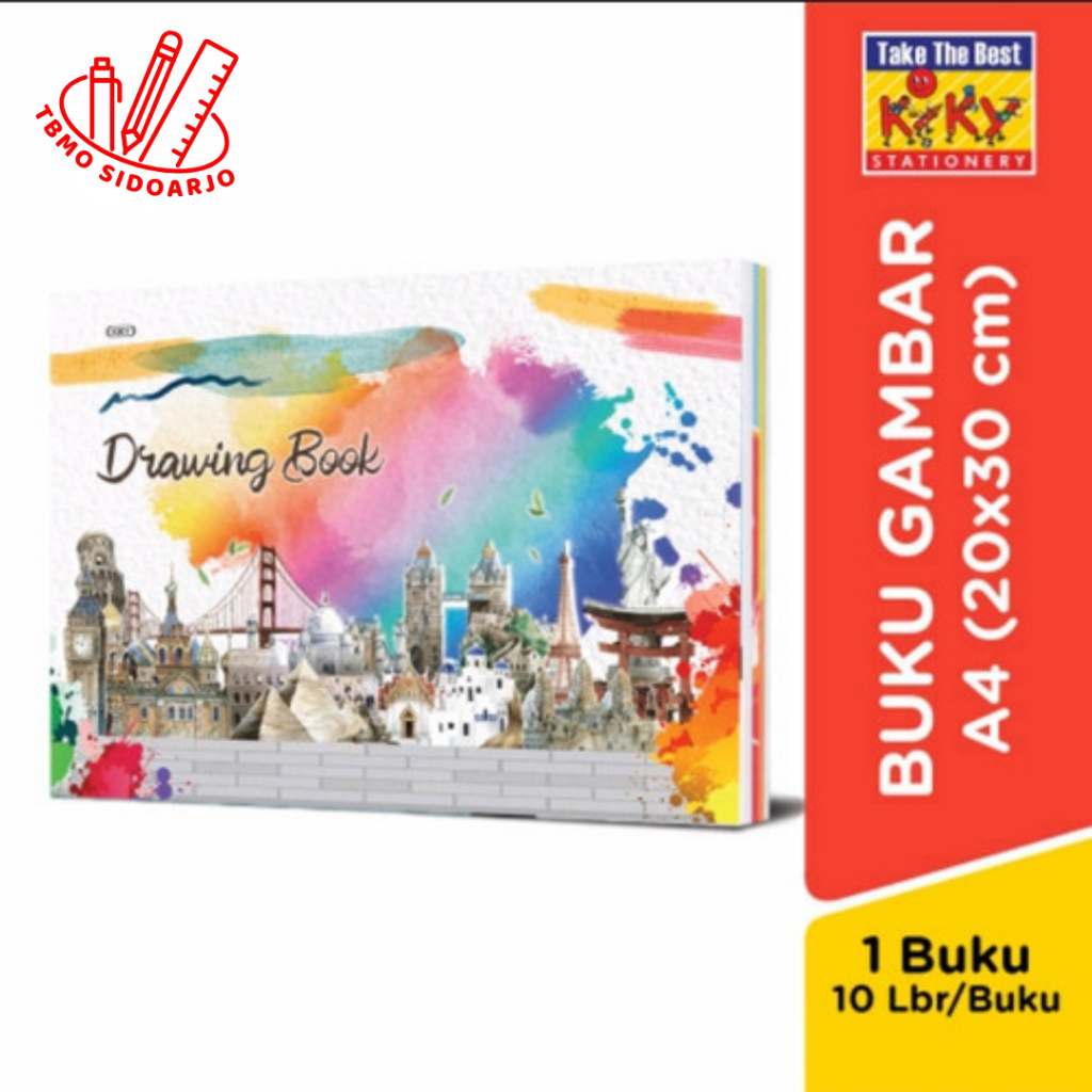 

TBMO Buku Gambar KIKY 20X30cm A4 / Drawing Book KIKY A4 Per Pcs