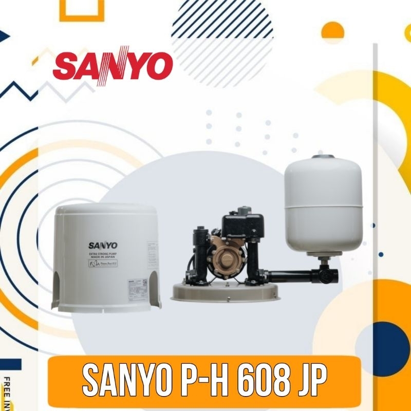 Pompa Sumur Dangkal Sanyo PH 608 JP (Pompa Dorong Sanyo) PH 608 JP