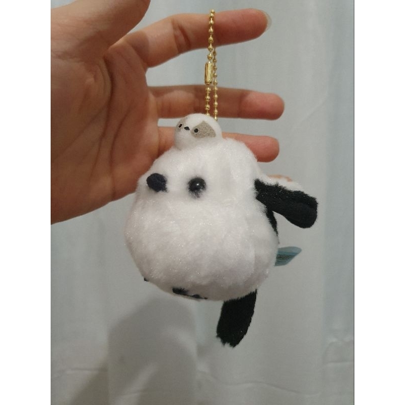 Amuse Keychain Boneka Burung Shima Enaga Bawa Anak