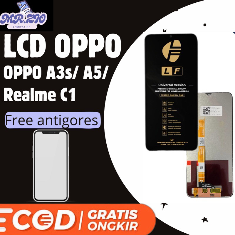 (LCD LF ORIGINAL) LCD Oppo A3s/ A5/ C1 Fullshet Touchscreen