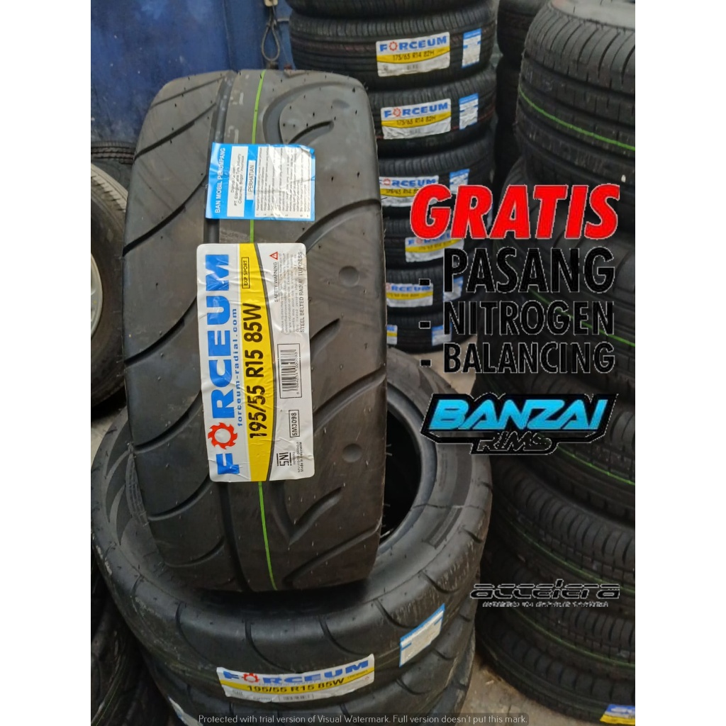 Ban Mobil Semislick Ring 15 Merek Forceum Exp Sport Bukan Toyo Ukuran 195 55 R15 Ban Tubles R 15