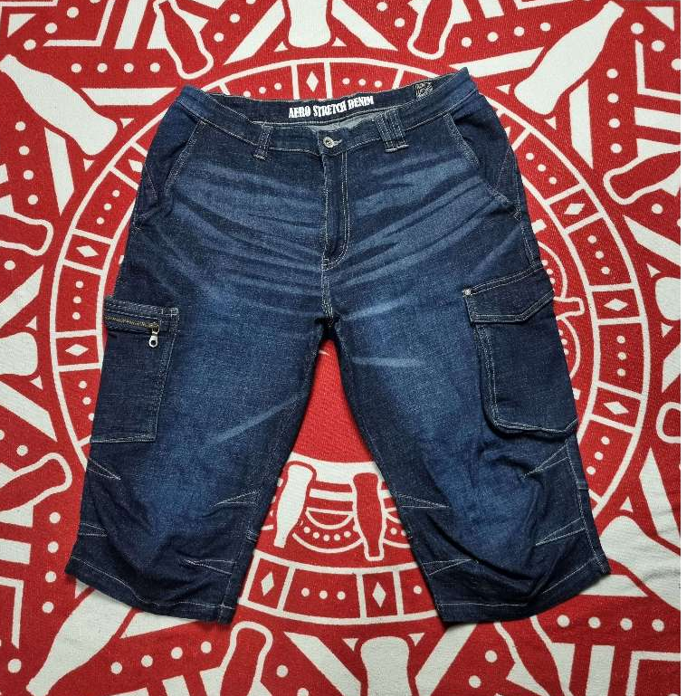 fieldcore strech denim celana cargo pendek