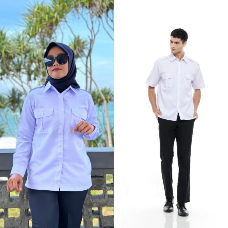 Baju Dinas Putih Pns Wanita Baju Pdh Wanita Putih Seragam Putih Pns Wanita Baju Putih Atasan Pns Cew