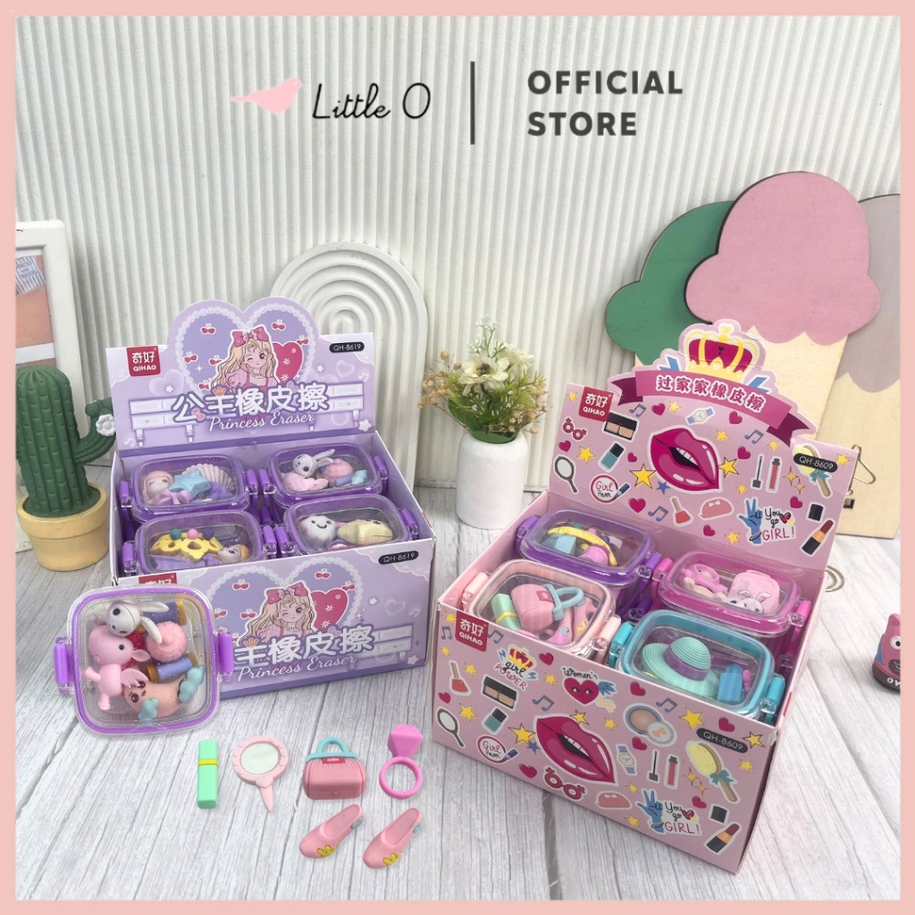 

Cashback 1 GiftBox Erasers Isi 5pcs Penghapus Princess Eraser Mainan Anak Sensory Play