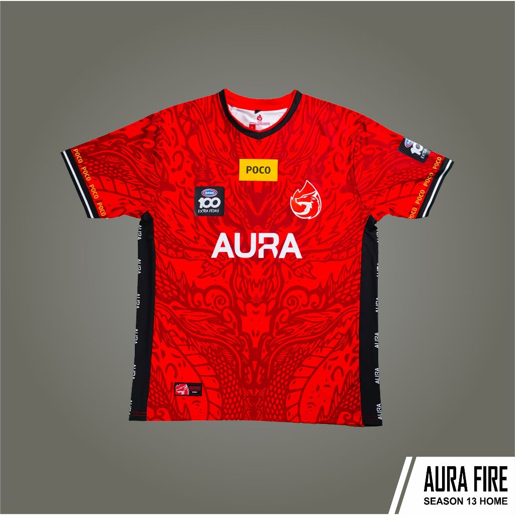 Jersey AURA FIRE S13 Free Custom Nama