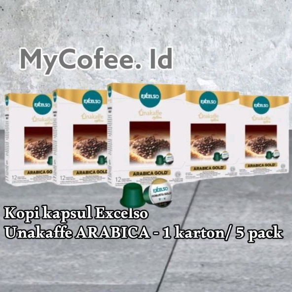 

Excelso Unakaffe Kopi Kapsul Arabica Gold - 5pack