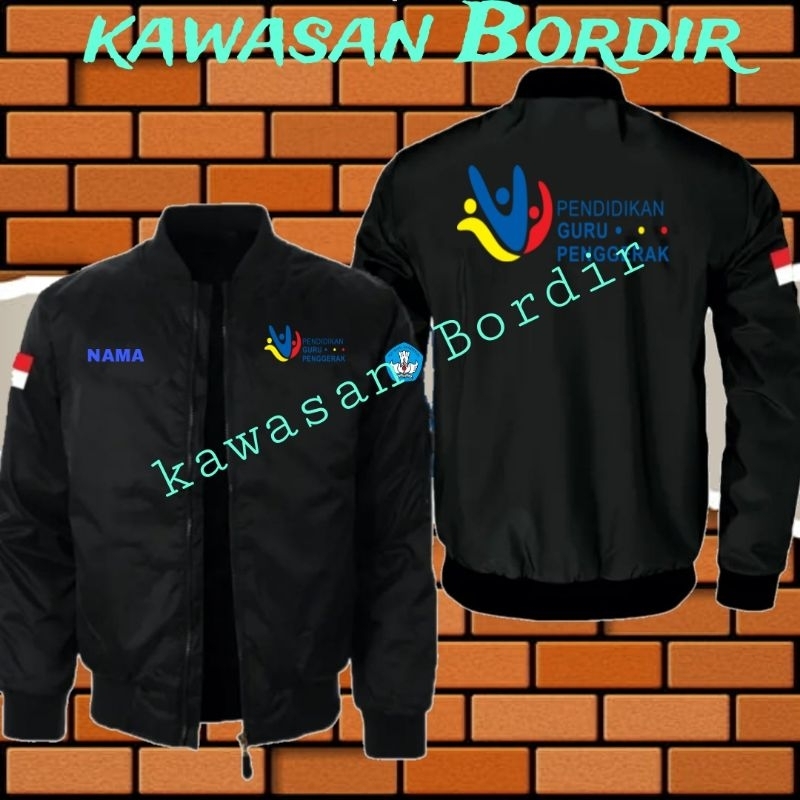 Versi terbaru jaket pendidikan guru penggerak jaket guru penggerak bomber pendidikan guru penggerak 