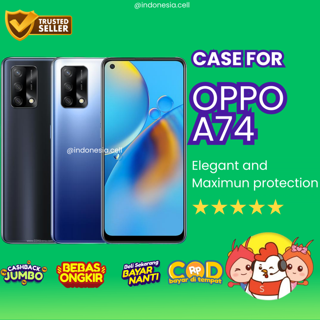 CASE OPPO A74 / KESING OPPO A74 / CASE AIRBAG / CASE BENING CASE HITAM OPPO A74 / ANTICRACK OPPO A74