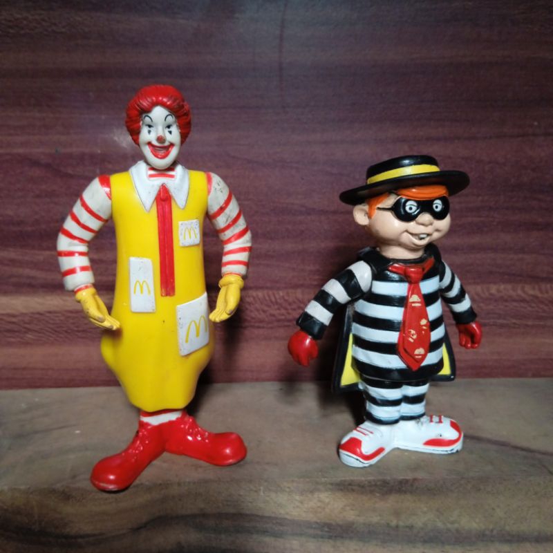 happy meal toys ronald and hamburglar 1993 vintage
