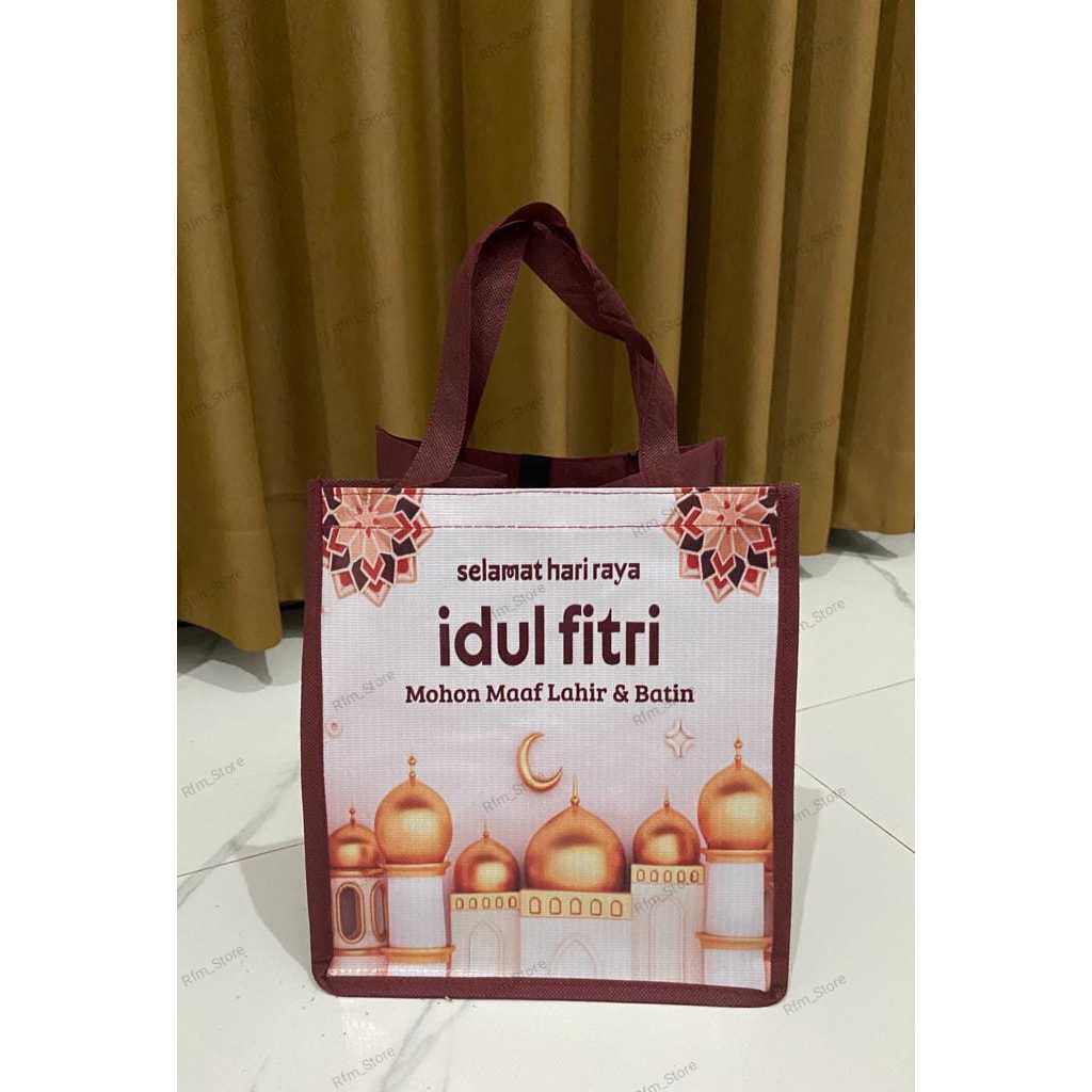 

READY STOK Goodie Bag Tas Selamat Hari Raya Idul Fitri Spoundbound Tebal Ukuran 23*23*25 Hampers Lebaran