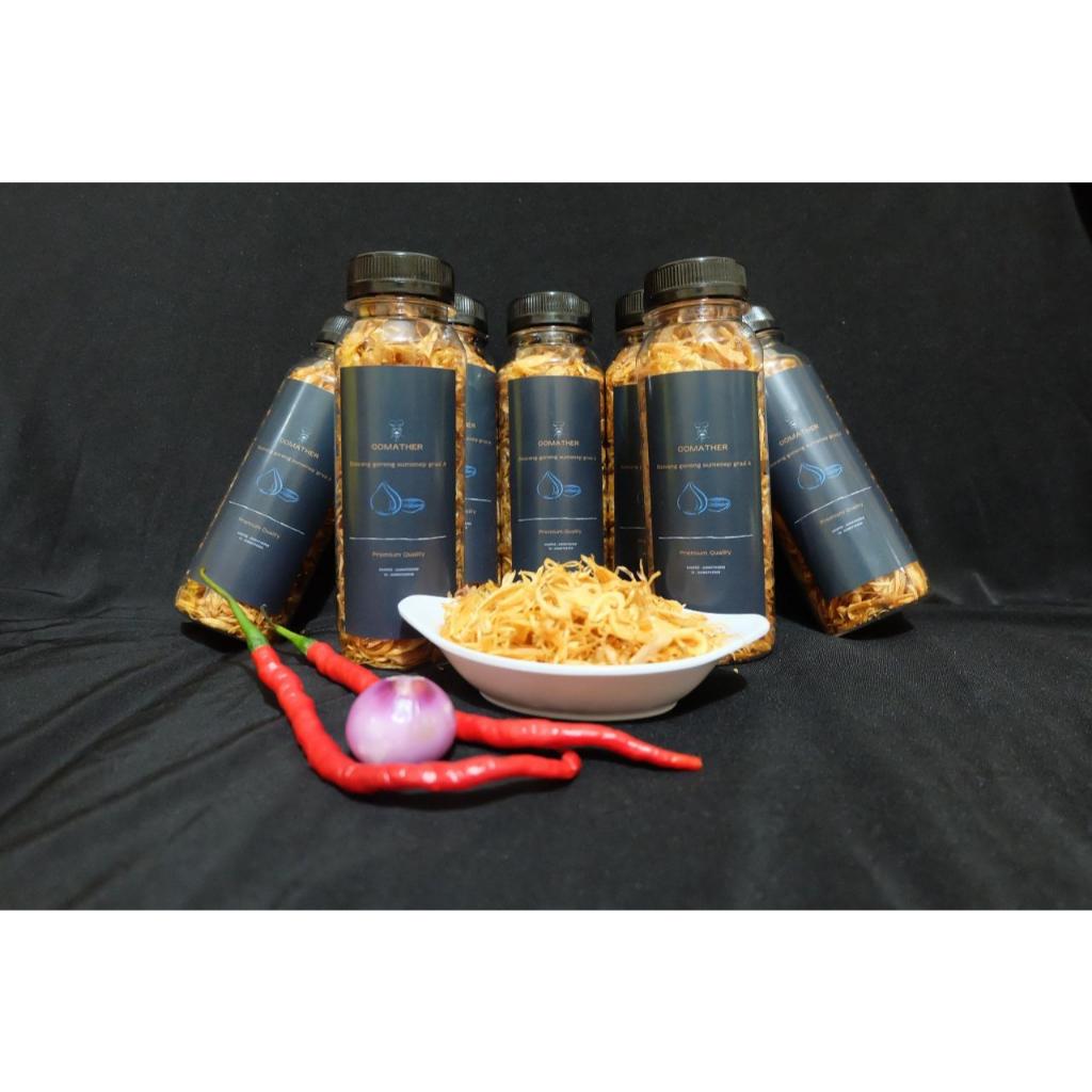 

Bawang Goreng Sumenep asin pedas gurih, kemasan botol 250gr