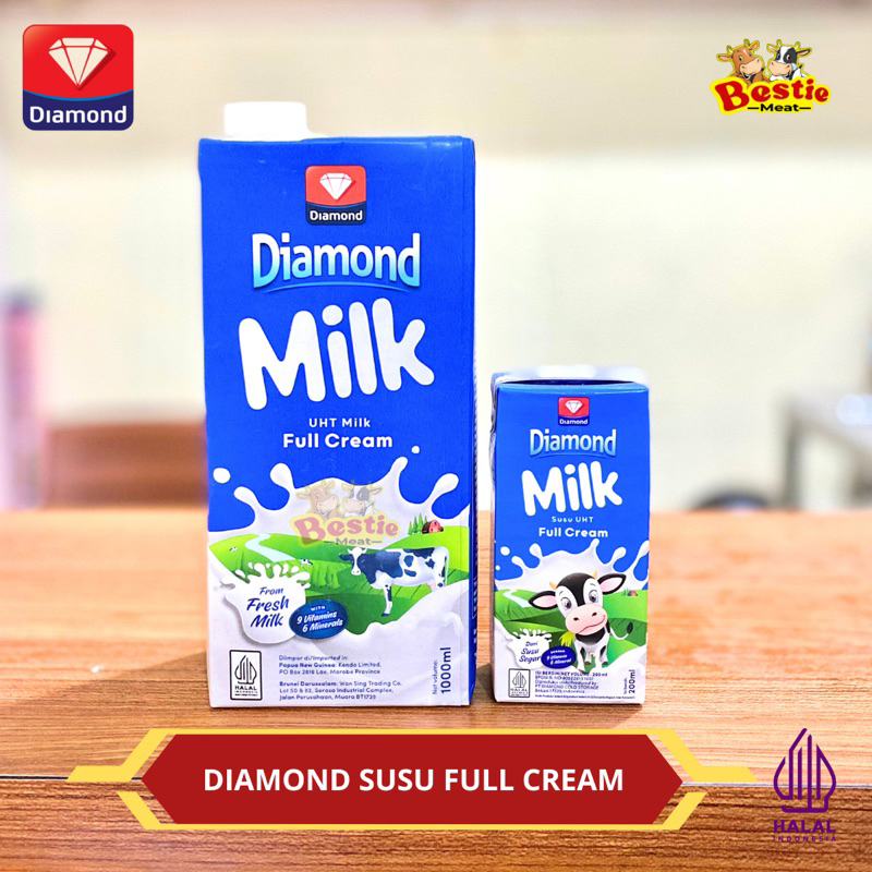 

Diamond Susu UHT Full Cream 200ml & 1 liter