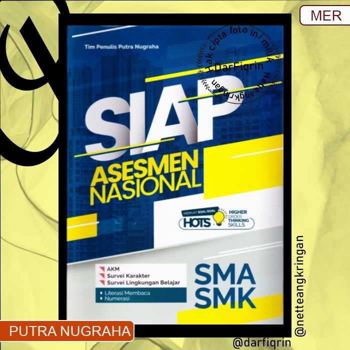 Buku Siap Asesmen Assesment Nasional SMA/SMK-Disertai Kunci Jawaban-HOTS