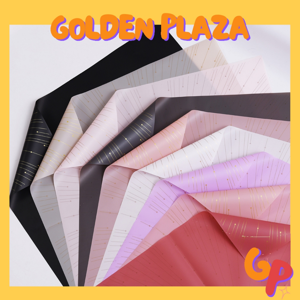 

(20 LEMBAR) Kertas Bunga Buket Color Dot Flower Wrapping Paper Cellophane Kertas Buket Florist KB6081