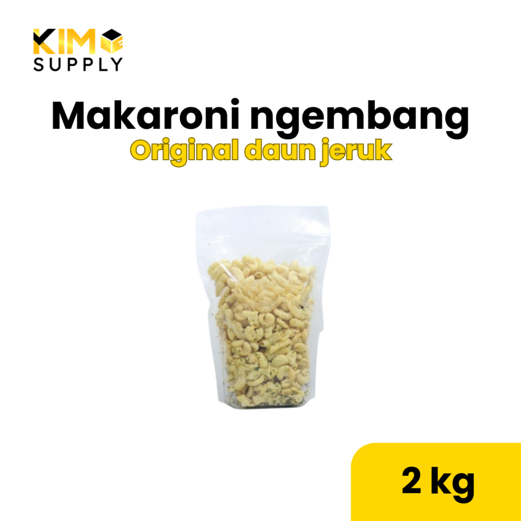 

MAKARONI NGEMBANG ORI DAUN JERUK (2KG) snack cemilan makanan kekinian murah