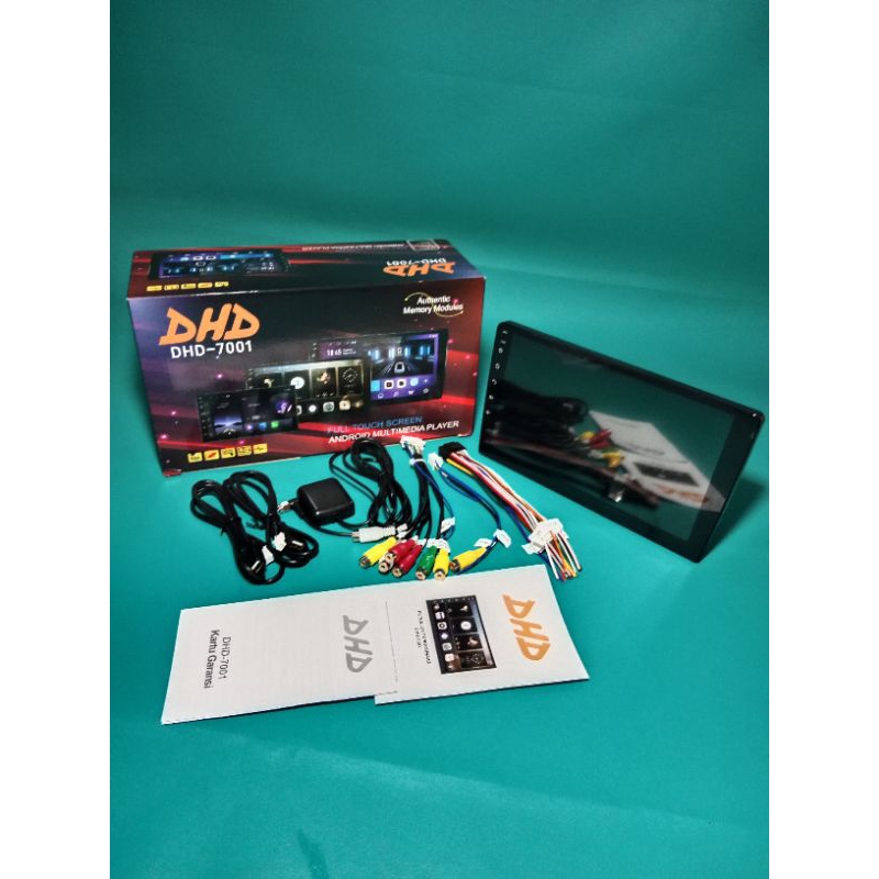 Head unit Android DHD 9inch seri DHD-7001 Ram 2/32 Android 10 Apple Carplay Audio Mobil