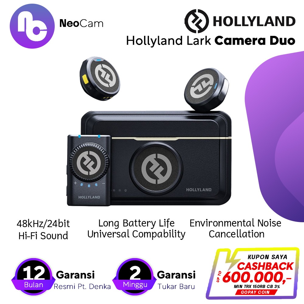 Hollyland lark M2 Wireless Lavalier Microphone lark M 2