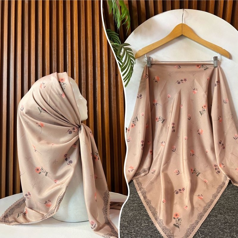 (ZAHRA) HIJAB MOTIF VOAL SUBLIM / HIJAB STANDAR / HIJAB MOTIF SEGI EMPAT