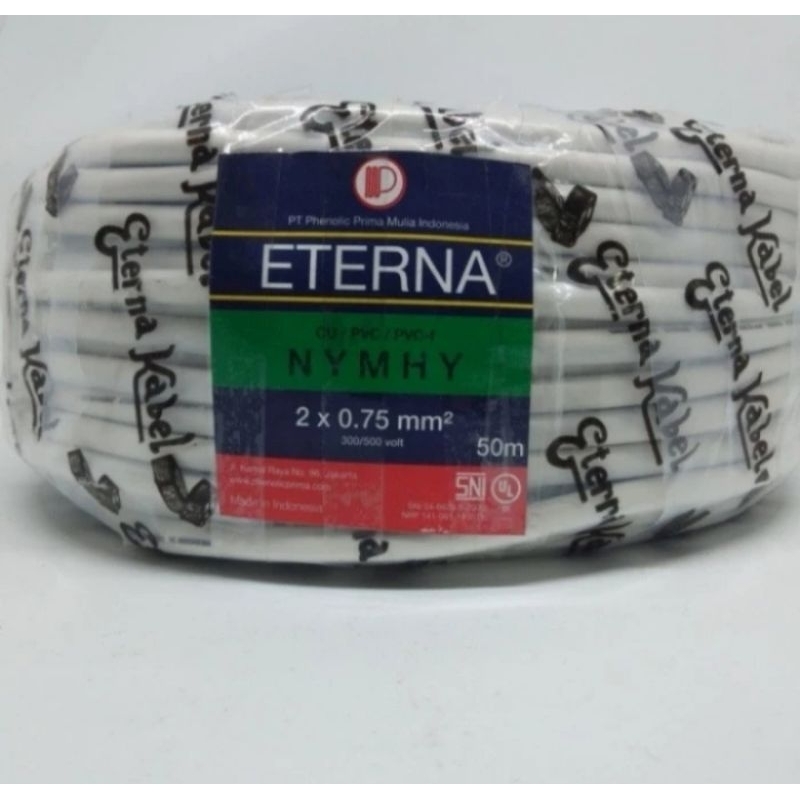 KABEL HYO ETERNA 2x075 / KABEL serabut Eterna 2x075