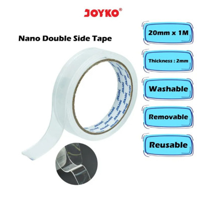 

Nano Double Tape Joyko NDST A01-20 / Double Tape Bening 2cm x 1m
