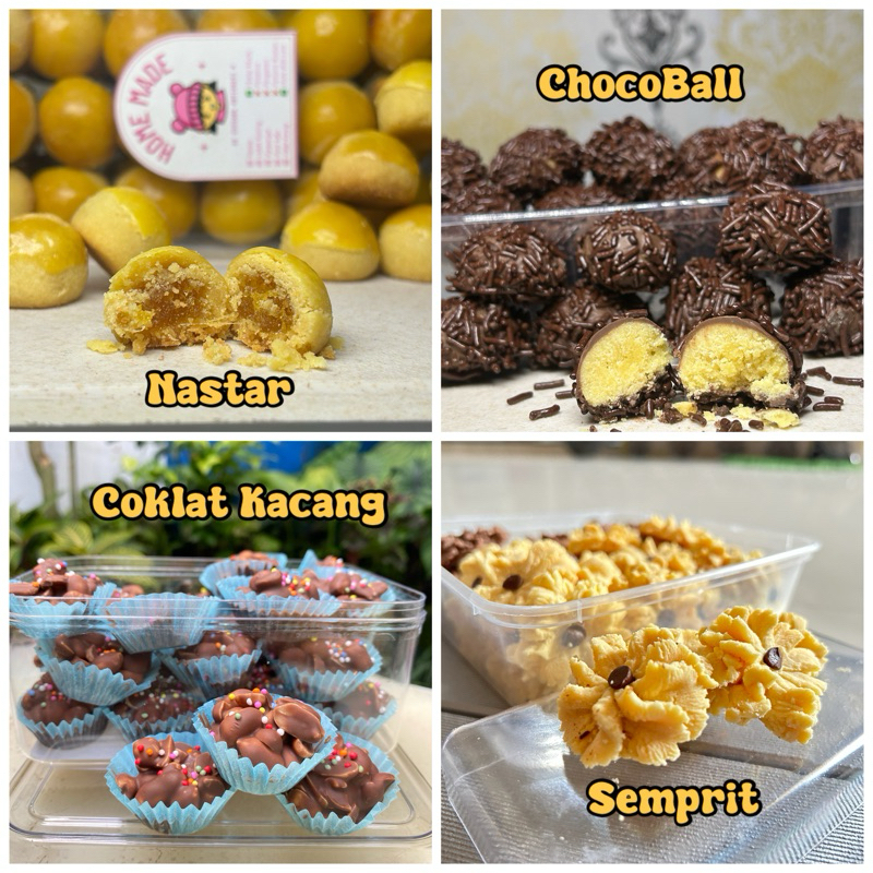 

COKLAT KACANG , CHOCOBALL, NASTAR fresh homemade tanpa pengawet