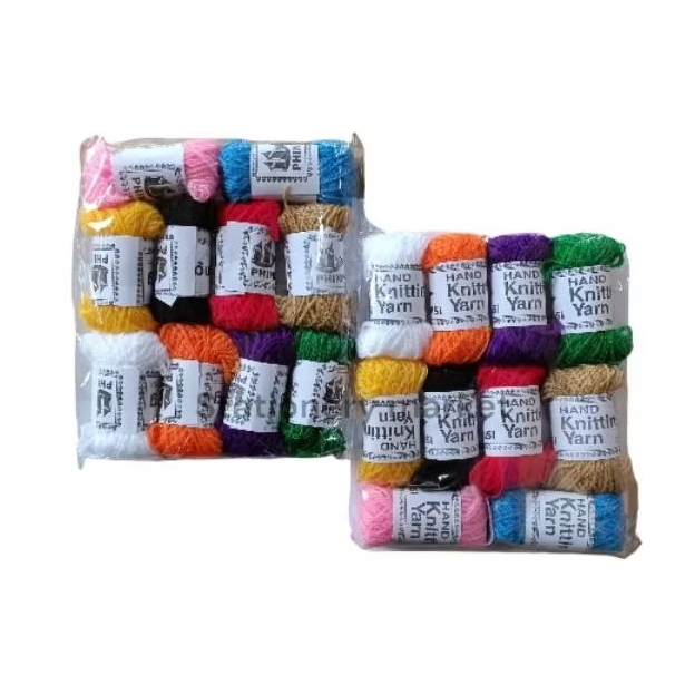 Benang wol warna warni/ benang wol/ benang kreasi