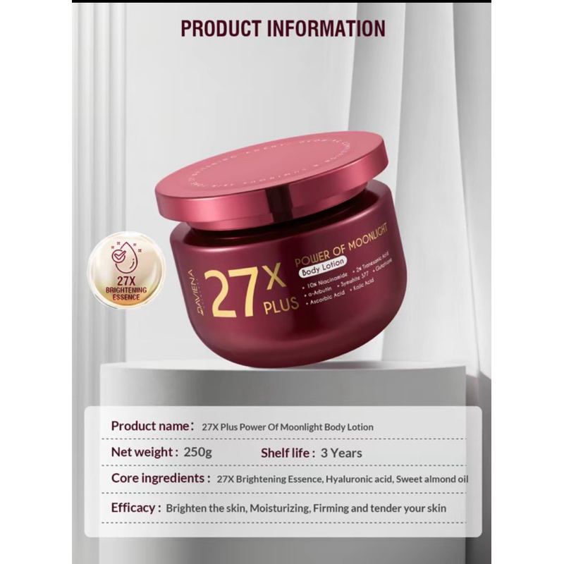 DAPAT 1 BODY LOTION 27XPOWER MOONLIGHT DAVIENA SKINCARE