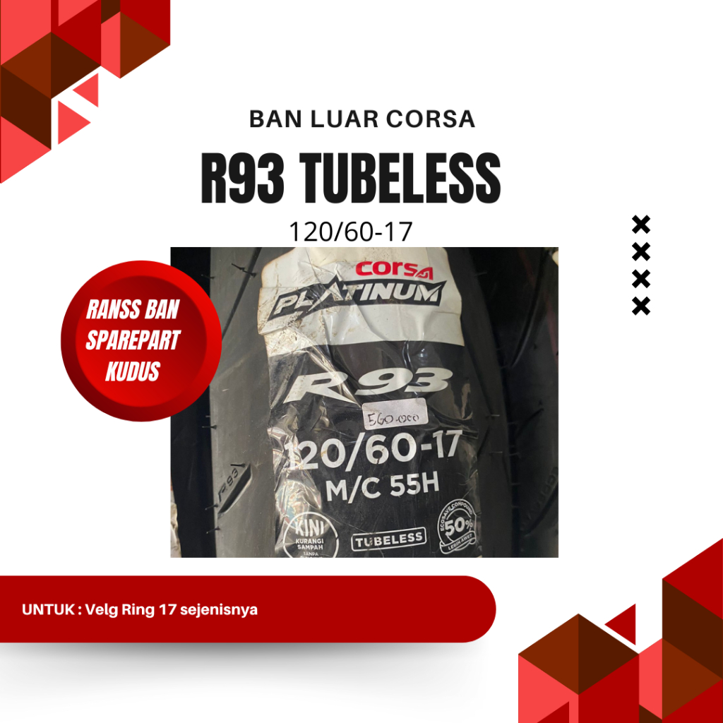 BAN LUAR CORSA R93 120/60-17