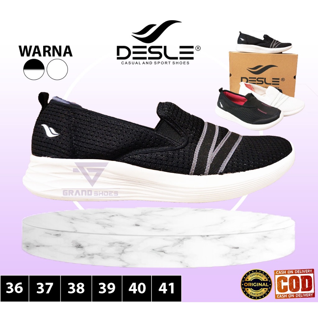 Original DESLE BRITHNEY JESSE STEPHANIE CRUZ Sepatu sneakers sneaker Slip On Sol Phylon Sport ShoesT