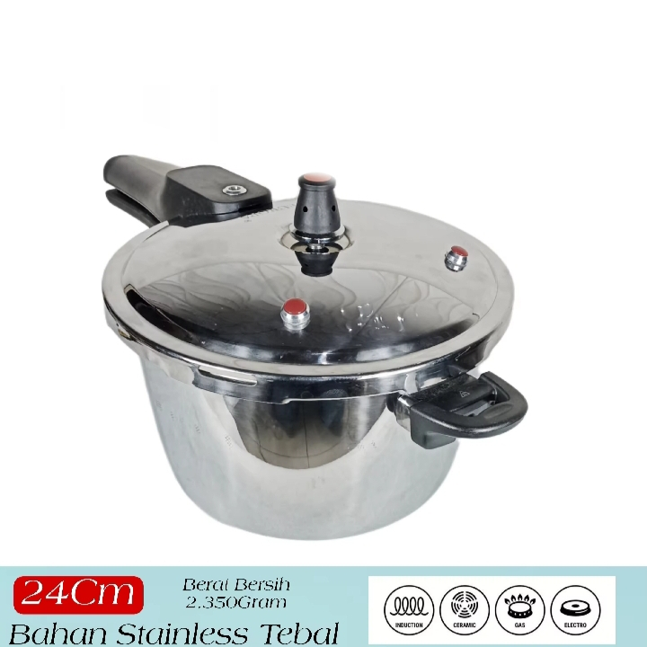 PANCI PRESTO STAINLESS STEEL 8 LITER | PRESURE COOKER SARANGAN