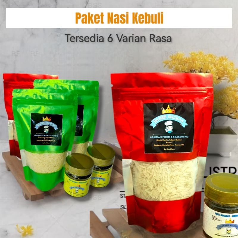 

BERAS BASMATI BUMBU INSTAN VARIAN KEBULI BRIYANI KABSAH SHAWARMA BUKHORI