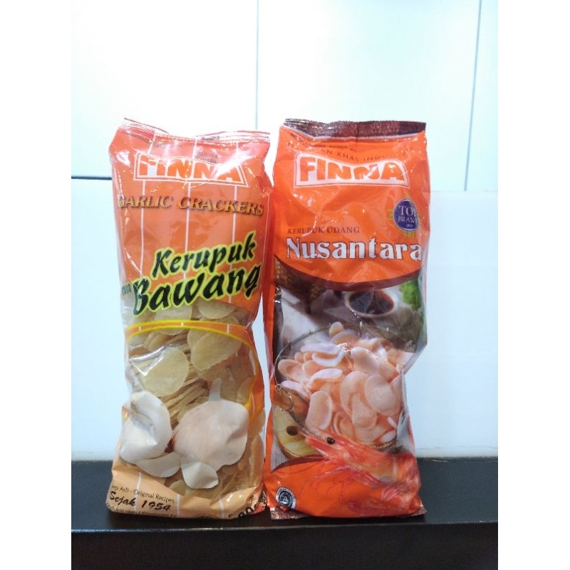 

finna kerupuk udang dan bawang