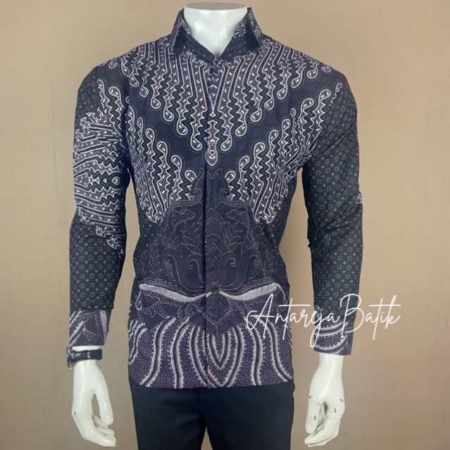 Kemeja batik pria motif keris pati