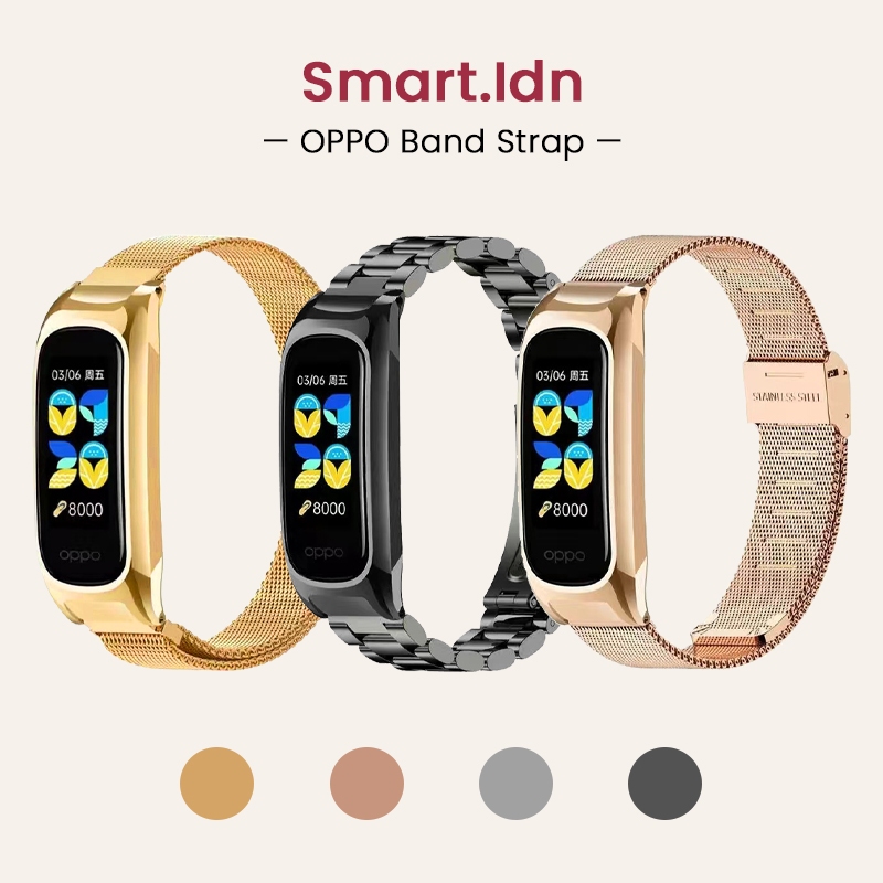 Tali OPPO Band Luxurious Stainless Strap Adjustable Strap OPPO Smartwatch Replacement Band
