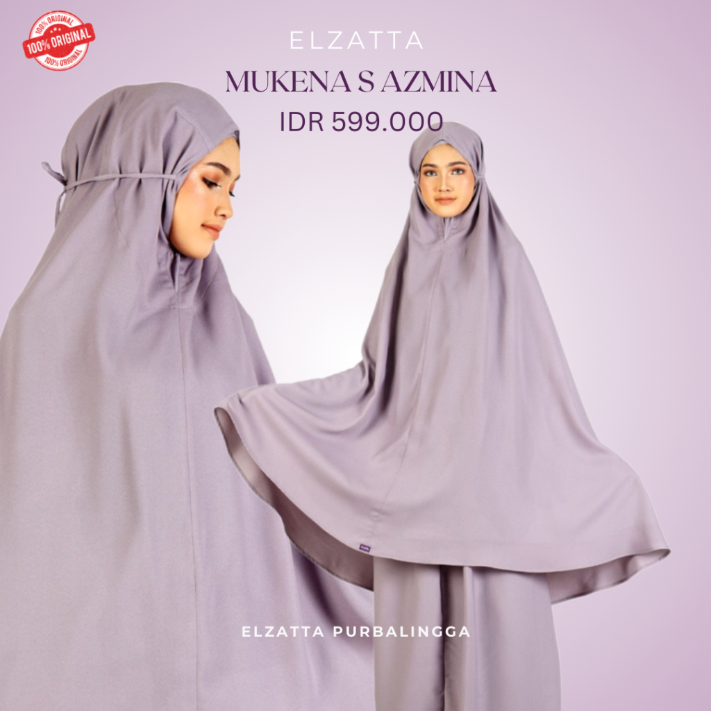 ELZATTA MUKENA S AZMINA MUKENA WANITA DEWASA BAHAN ADEM NYAMAN DIPAKAI