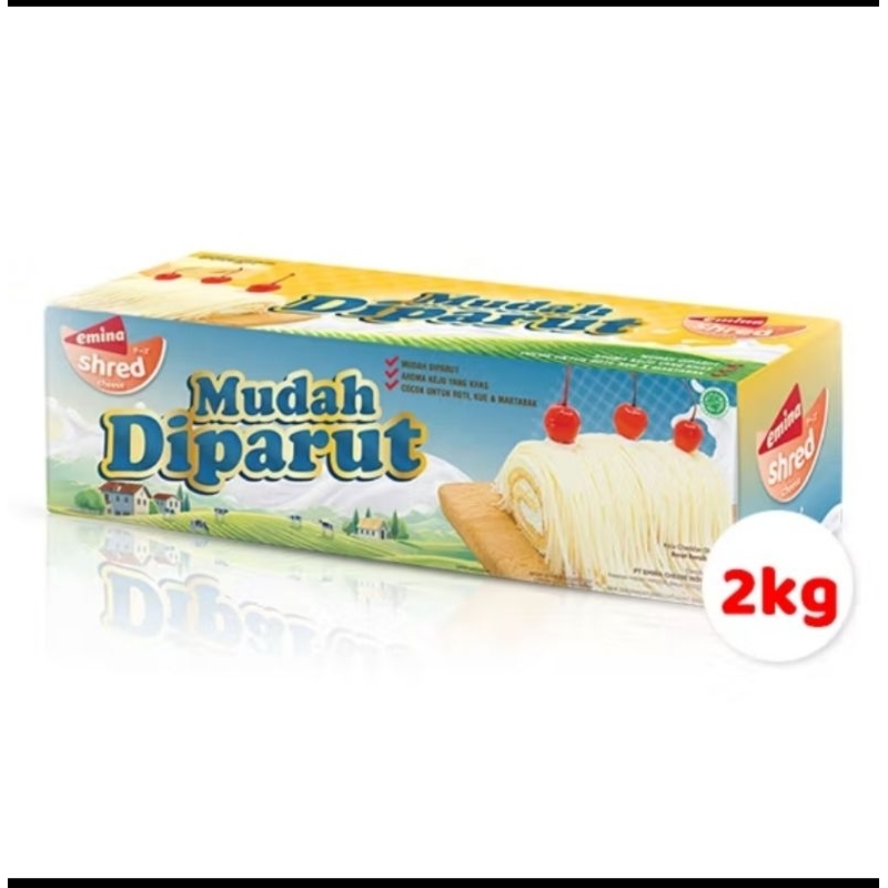 

Bakaranandia - Keju Emina Cheese Shred 2Kg - Keju Parut Berkualitas Untuk Masakan & Pizza