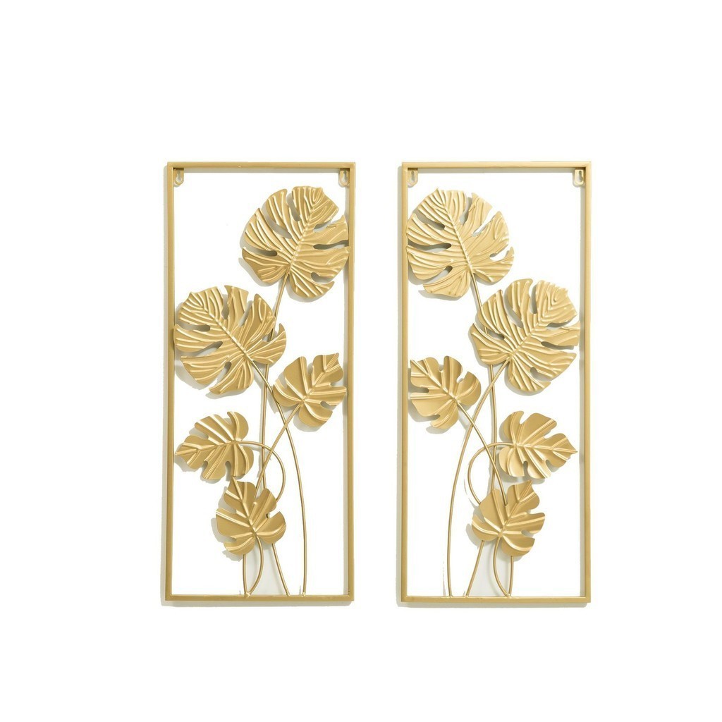 Hiasan Dinding Aesthetic Hiasan Dinding Ruang Tamu Hiasan Dinding Aesthetic Besi Frame Metal Gold