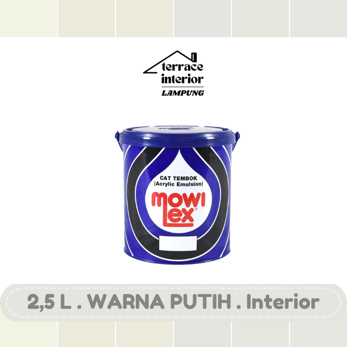 Cat Tembok Mowilex Emulsion warna Putih 2.5 L