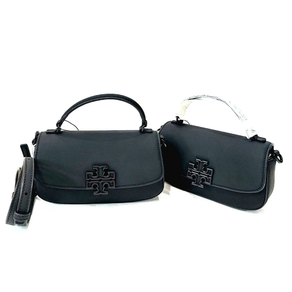 Tas Wanita TB Tor Burc Britten Mini Handle Crossbody all Black Matte Original