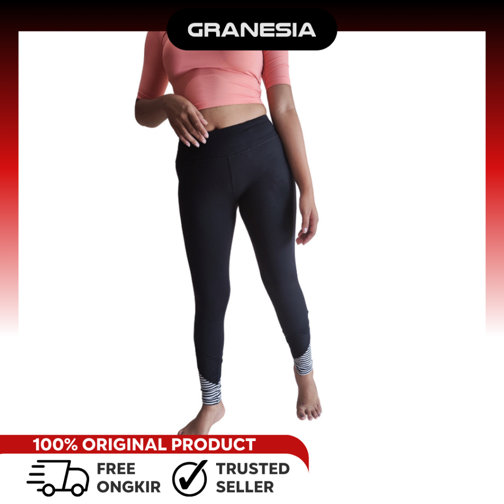 Forever 21 Paneled Stripe Legging– FL21050|Celana Olahraga Legging Lari Wanita