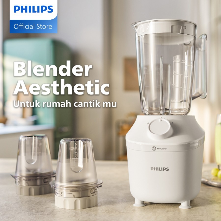 PHILIPS BLENDER PLASTIK HR2024 1 LITER | BLENDER | PERALATAN MASAK | KADO | KADO PERNIKAHAN