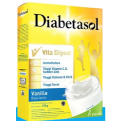 

DIABETASOL Susu Rasa Coklat Dan Rasa Vanilla 170gram